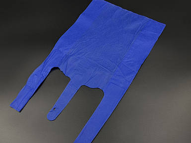 Еко сумка спанбонд. Цвет Синий. 29х45см