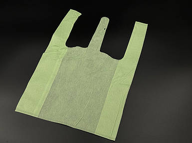 Еко сумка спанбонд. Цвет Салатовый. 29х50см