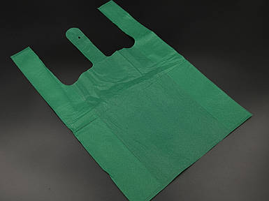 Еко сумка спанбонд. Цвет Зеленый. 34х55см