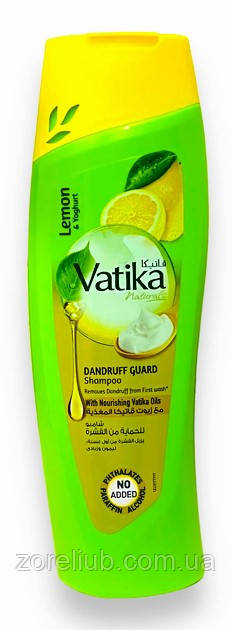 Шампунь проти лупи Ватика Освіжний, Vatika з лимоном і йогуртом (200gm), фото 1