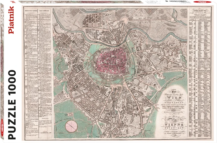 Пазл PIATNIK Мапа Відня 1824 року, 1000 елементів (PT-559440)