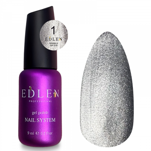Гель-лак світловідбиваючий Edlen Sparkle cat №1, 9 мл, фото 1
