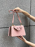 Жіноча світло рожева сумка 6892 крос-боді, фото 4