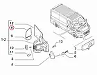 Вкладиш дзеркала заднього виду правий з підігрівом Fiat Ducato, Peugeot Boxer, Citroen Jumper 4 (2014-...) 8151LK, фото 6