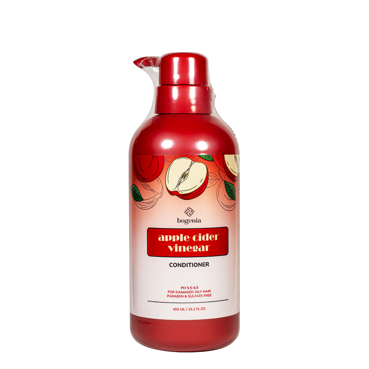 Кондиціонер для жирного волосся безсульфатний Bogenia Apple Cider Vinegar 450 мл