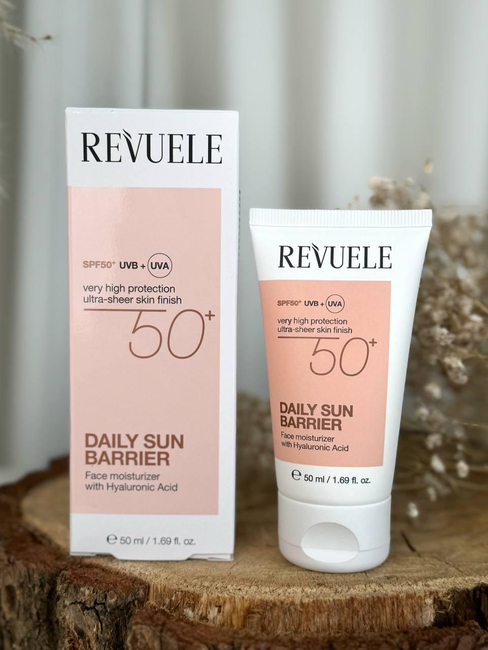 Щоденний сонцезахисний крем для обличчя Revuele SPF 50 " Sun Barrier", 50 мл