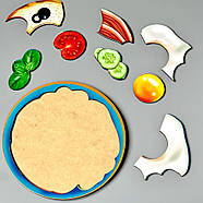 Дерев'яний пазл-сортер "Сніданок" (ПСД137) PSD137, фото 3