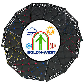 Каталог (зразки 10х10см) шкірозамінника стьобаного Maldive "Ромб", на поролоні 7мм, флізеліні, Туреччина