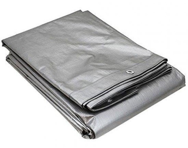 Тент від дощу і снігу "Grey" 100g\m², 3х5м. Ламінований з кільцями. Пологи., фото 1