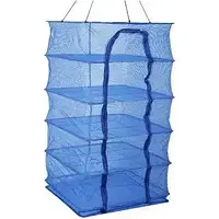 СІТКА ДЛЯ СУШІННЯ РИБИ, ГРИБІВ, ОВОЧІВ, ФРУКТІВ, ЗЕЛЕНІ 50*50*100 СМ, 5 ЯРУСІВ . СКЛАДНА, ПІДВІСНА