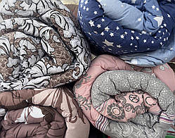 Ковдра з овчини двоспальна з тканини бавовна 180*210