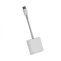 Переходник адаптер USB Type-C - RJ45 LAN Ethernet + PD, White, фото 3