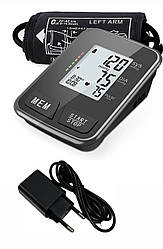 Автоматичний тонометр Meter Dark (22-36см) з кабелем Type-C та адаптером