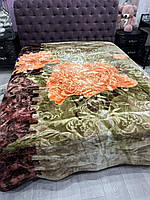 Велюрове двостороннє покривало класу Люкс 200*230/якісне велюрове покривало на ліжко