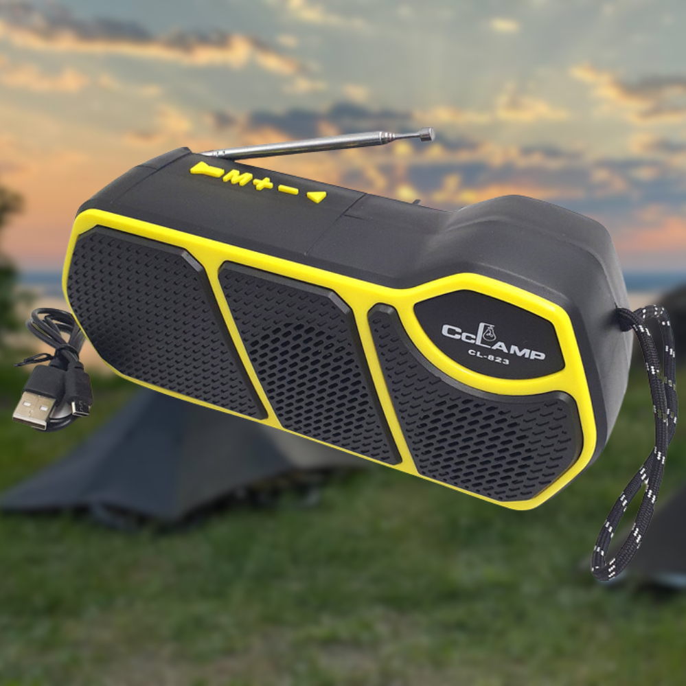 Радіоприймач ліхтар акумуляторний із сонячною панеллю GD Lite11 Bluetooth портативна колонка MP3