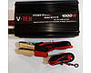 Перетворювач напруги автомобільний V-TEK Power Maxx-SSK1000W, інвертор 12/220В, USB, охолодження Чорний, фото 5