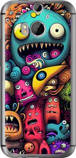 Чохол на HTC One M8 Cмішні монстри "5549u-30-5939", фото 1