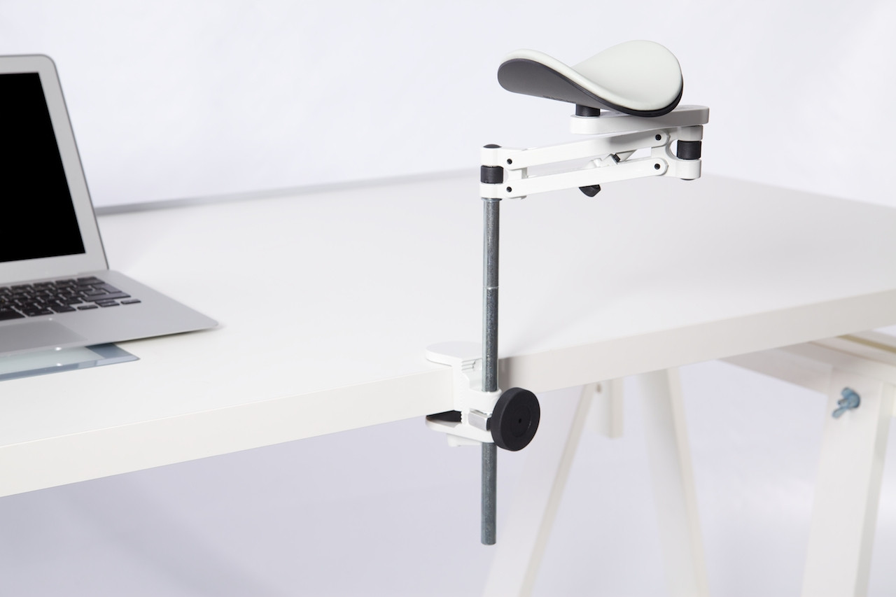 Ergorest 331 Білий (made in Finland) — 3-D ергономічна опора ліктів із подовжувачем регулювання висоти, фото 1