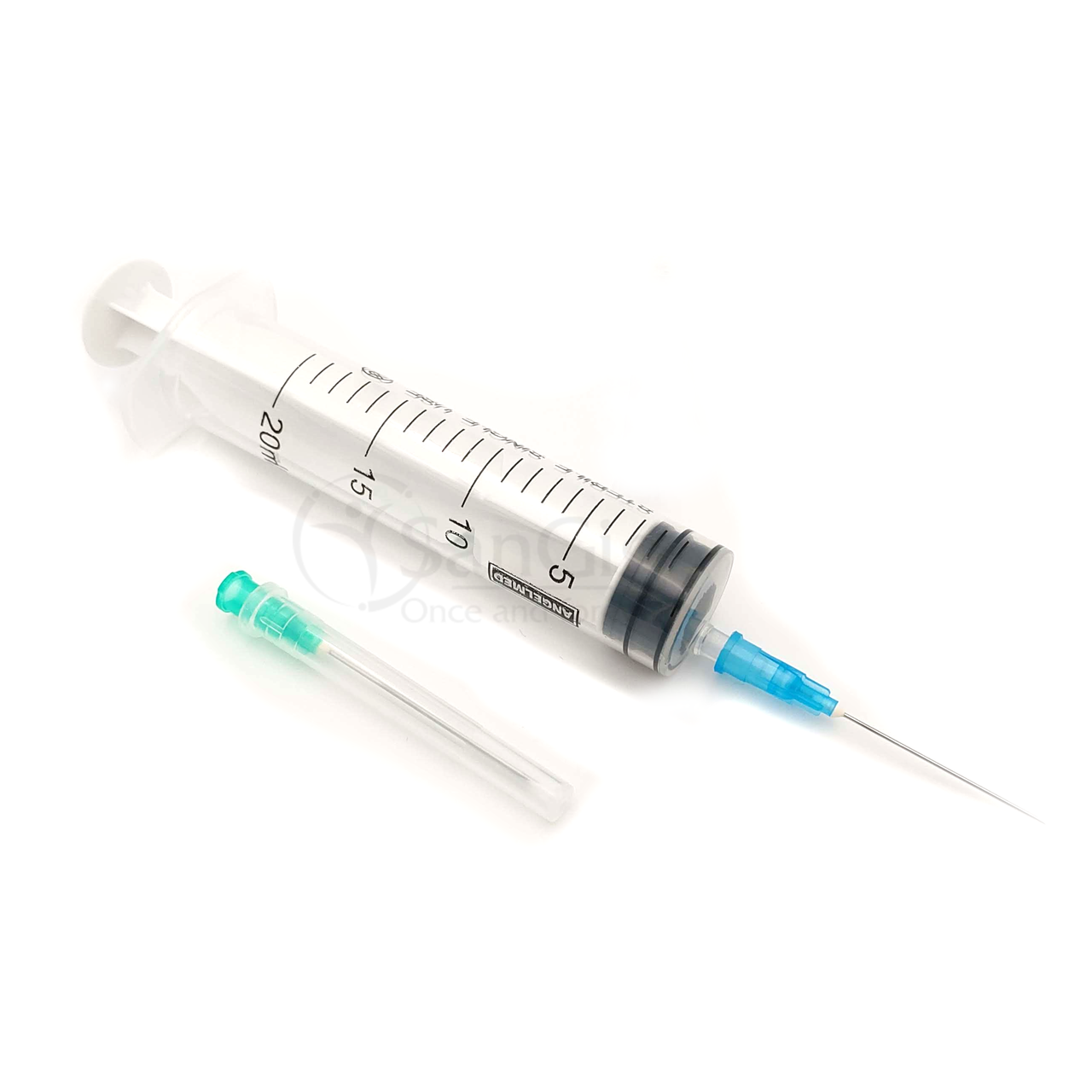 Шприц з двома голками 20 мл трьохкомпонентний Luer, Alexpharm