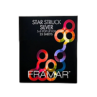 Фольга в листах Framar Star Struck Silver Pop Up Foil, 12,7 см*27,94 см, 25 шт (13041)