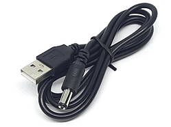 Кабель живлення USB to DC 5.5 x 2.1 мм 1 метр