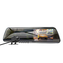 Відеореєстратор HOCO DV4 4.5-inch rearview mirror driving recorder(dual-channel) Black