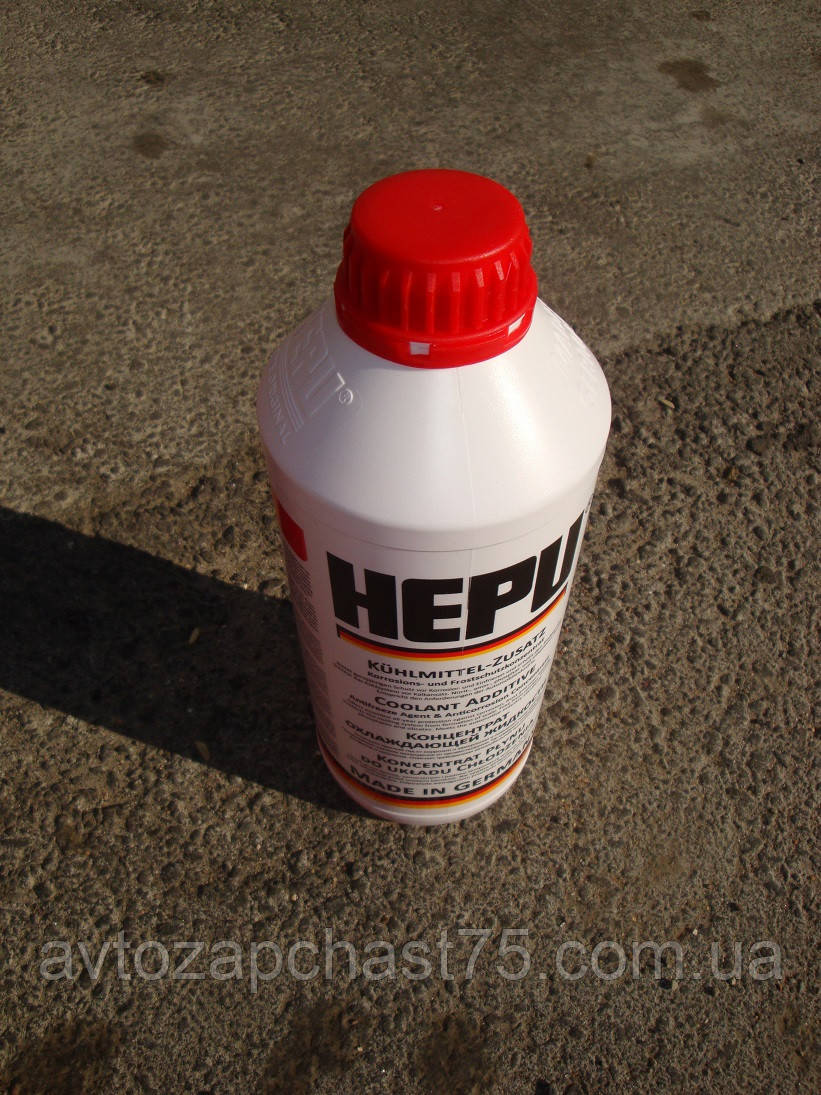 Антифриз Hepu G12 червоний, концентрат , 1.5 літри (виробник Німеччина), фото 1