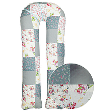 Наволочка на подушку для вагітних та годування U-maxi 140х72 см Клаптики