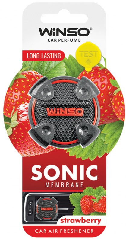 Освіжувач повітря Sonic, мембранний на дефлектор - Strawberry (18шт./ящ.)