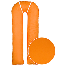 Наволочка на подушку для вагітних та годування U-maxi 140х72 см Помаранчева