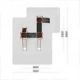 Дитячий ігровий вуличний комплекс Замок 7 на ігровий майданчик, фото 2