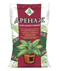 2 л Керамзит Флорин - Дренаж керамзитовий крупний / Керамзит