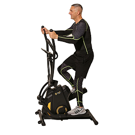 Гібридний орбітрек/степпер електромагнітний для дому Besport BS-1105 TOPHILL-E чорний. Еліптичний тренажер
