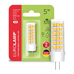 Світлодіодна лампа Eurolamp G4 5W 4000K LED-G4-0540(220)