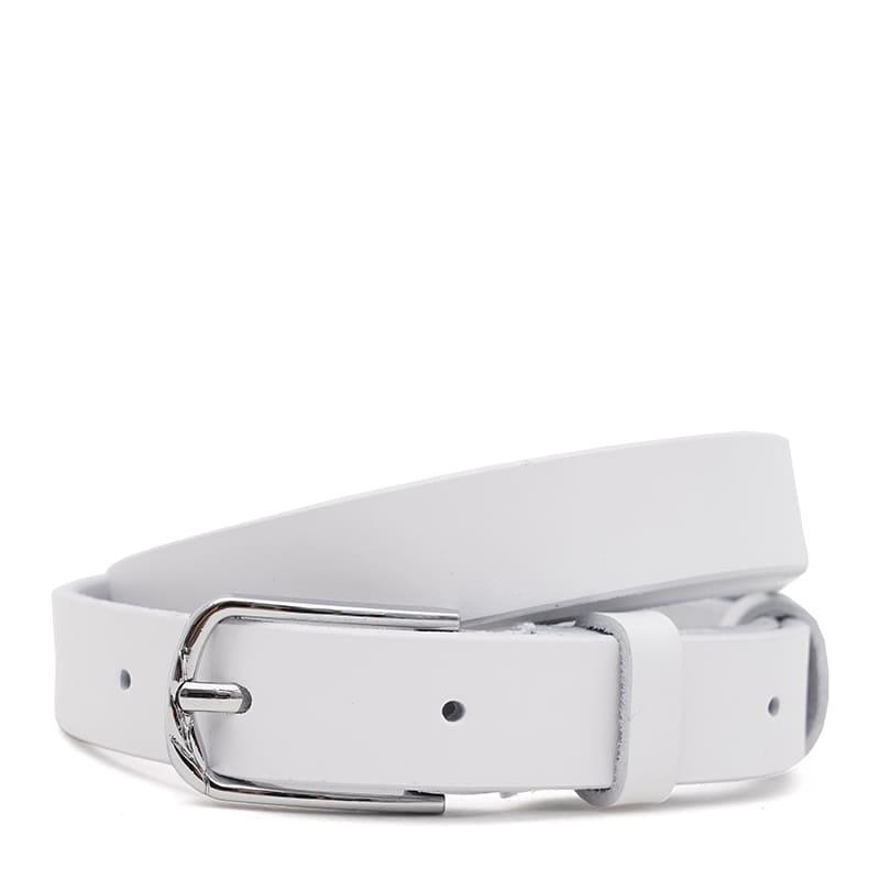 Жіночий шкіряний ремінь Borsa Leather 110v1genw69-white