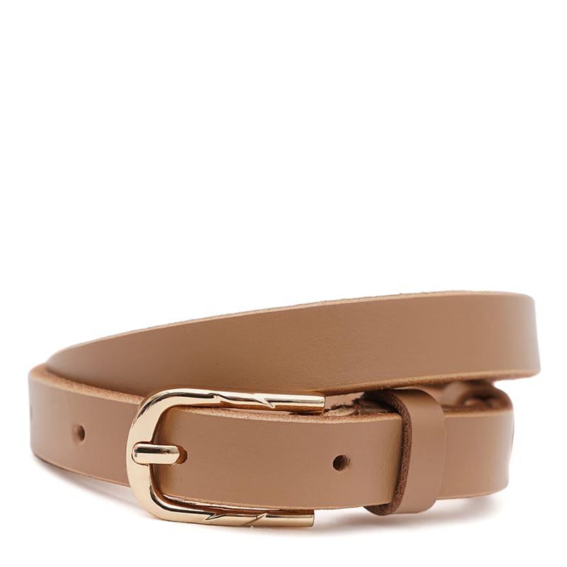 Жіночий шкіряний ремінь Borsa Leather 110v1genw67-caramel