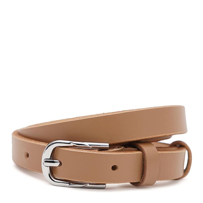 Жіночий шкіряний ремінь Borsa Leather 110v1genw63-caramel