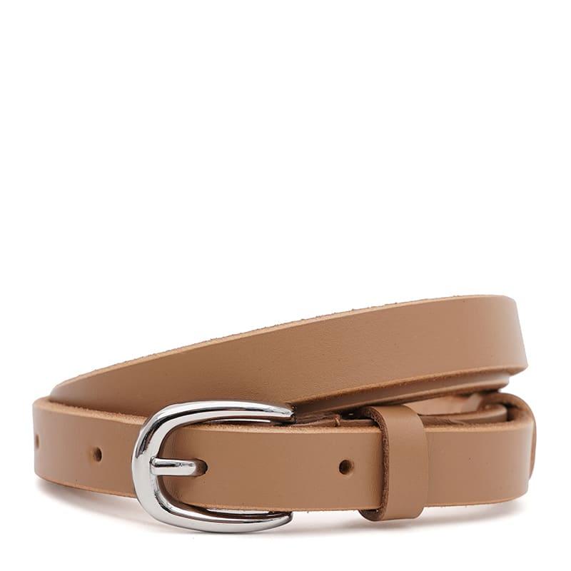 Жіночий шкіряний ремінь Borsa Leather 100v1genw58-caramel
