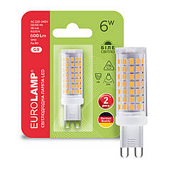 Світлодіодна лампа Eurolamp G9 6W 4000K LED-G9-0640(220)
