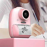 Дитяча фотокамера D10 з моментальним друком Pink/Рожева, фото 3