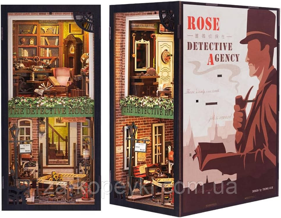 Бук Нук Детективне агенство Book Nook Detective Agency Інтер'єрний конструктор SZ02