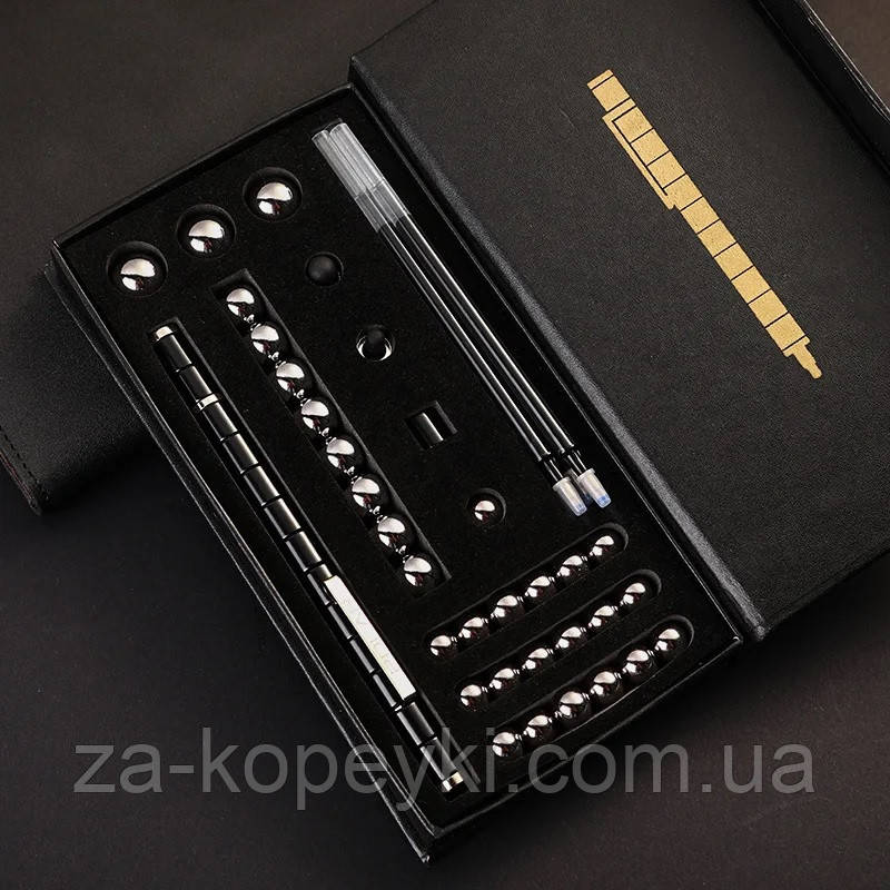 Набір магнітна ручка конструктор Polar Pen + стилус Чорна