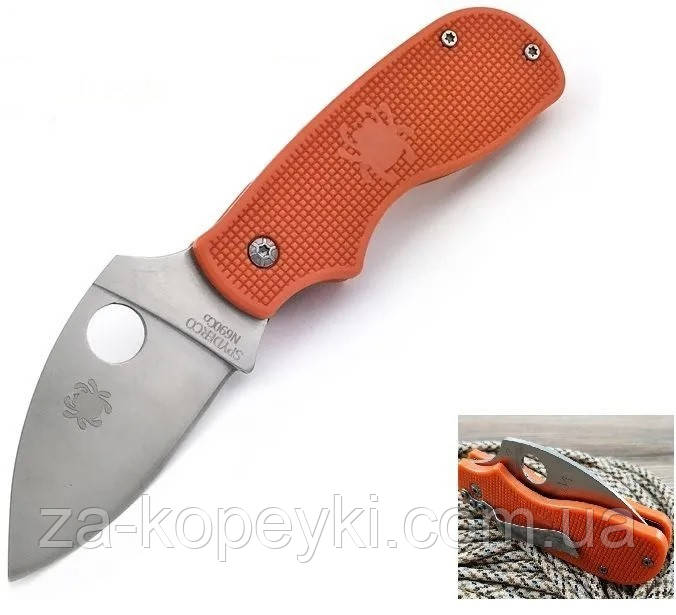 Кишеньковий ніж Spyderco Squeak N690Co Помаранчевий