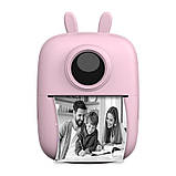 Портативний міні принтер Bluetooth для смартфона Mini Printer D7 Рожевий, фото 10