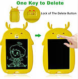 Дитячий графічний планшет для малювання Animals Writing Tablet LCD зі стилусом Блакитний, фото 5