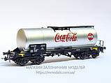 Модель вагона 4х осной цистерны "Coca-Cola", масштаба 1:87, H0 Electrotren, фото 2