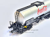 Модель вагона 4х осной цистерны "Coca-Cola", масштаба 1:87, H0 Electrotren, фото 3