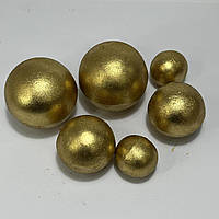 Набір шоколадних золотих сфер 6 шт