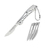 Скальпель з вирізами, ніж для розпакування, скальпель з можливістю заміни леза + 10 лез F030, фото 2