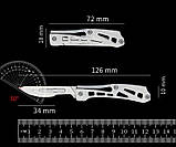 Скальпель з вирізами, ніж для розпакування, скальпель з можливістю заміни леза + 10 лез F030, фото 5